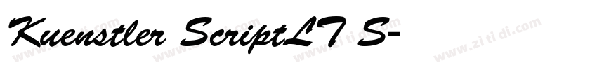 Kuenstler ScriptLT S字体转换